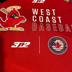 West Coast Baseball red T-shirt size XXL
A30